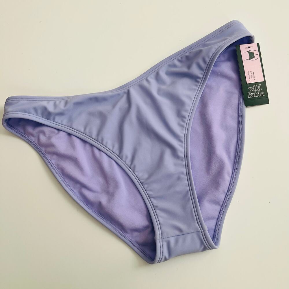 Wild Fable bikini bottom low rise high leg cheeky lavender purple